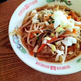 野菜たっぷり醤油ラーメン♪